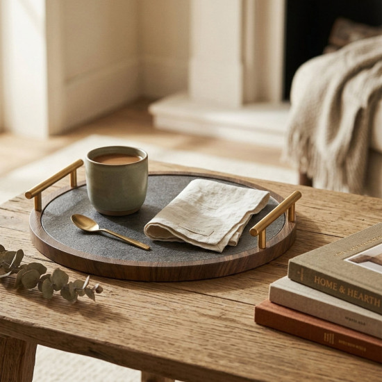 Wooden Tray Set 2 Pcs